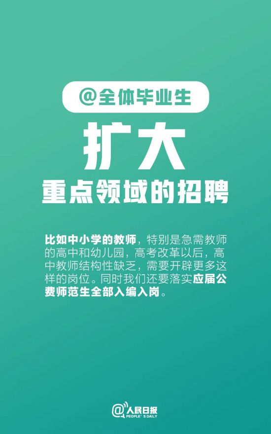 『政策』@全体毕业生！最新就业政策来了