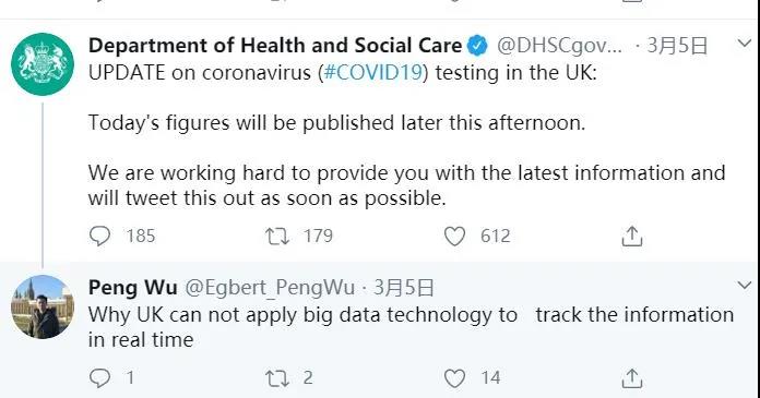 『吴芃』【中国那些事儿】每天为英国网友做一张疫情图表，这位中国留学生收到了官方致谢