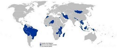 世界各国护照的免签证世界地图想去哪去哪(图