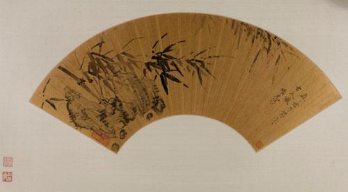 项元汴(1525-1590) 竹石图纸本镜心 16.5×51cm 备注:仇炎之旧藏