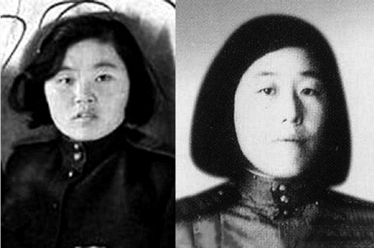 抗联女兵金伯文(左)与邢德范(右)