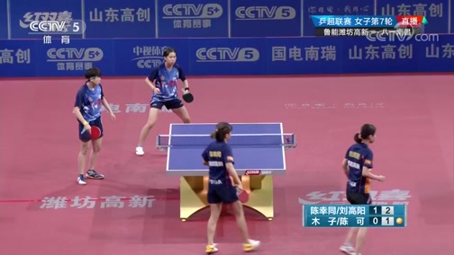 [乒乓球]乒超联赛女子第7轮：鲁能VS八一南昌