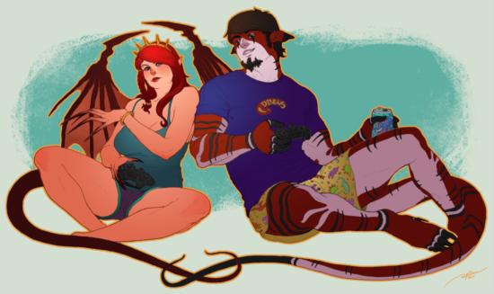 画师笔下的塞尔达公主午后阳光下的漂亮胴体