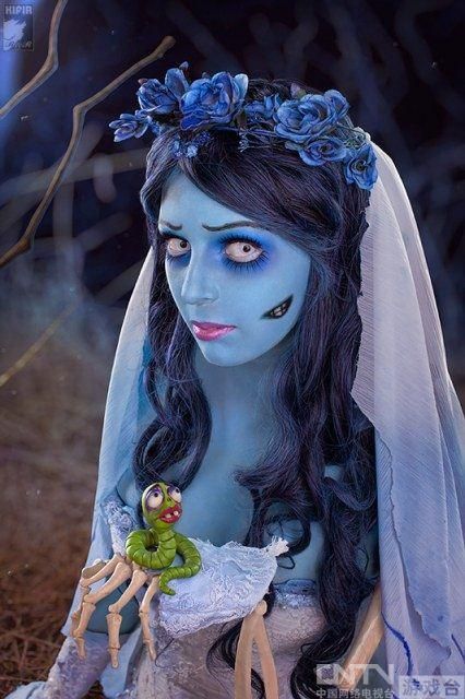 超逼真的《僵尸新娘》cos
