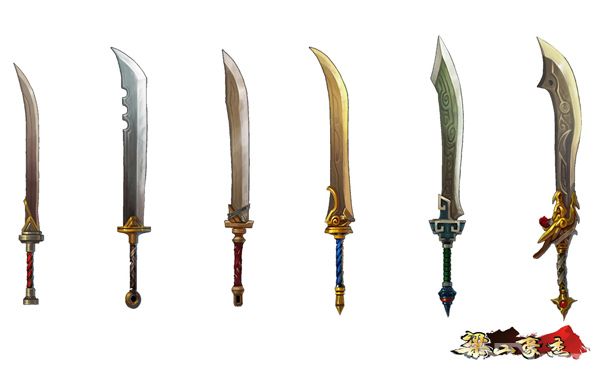 刀剑杖弓扇《<em>梁山</em>豪杰》五类武器原画曝光_网