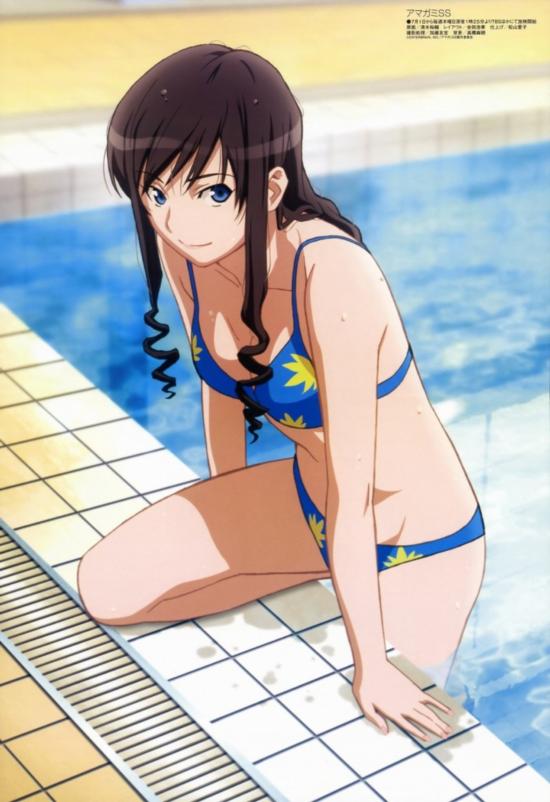 动漫泳装美女图片