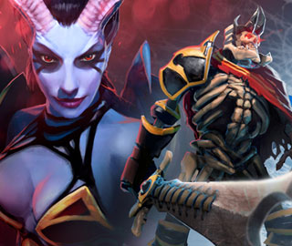 女王骷髅王蜘蛛亮相dota2