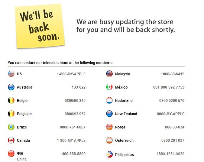 苹果在线商店暂停营业迎接全新iPad发售_手机