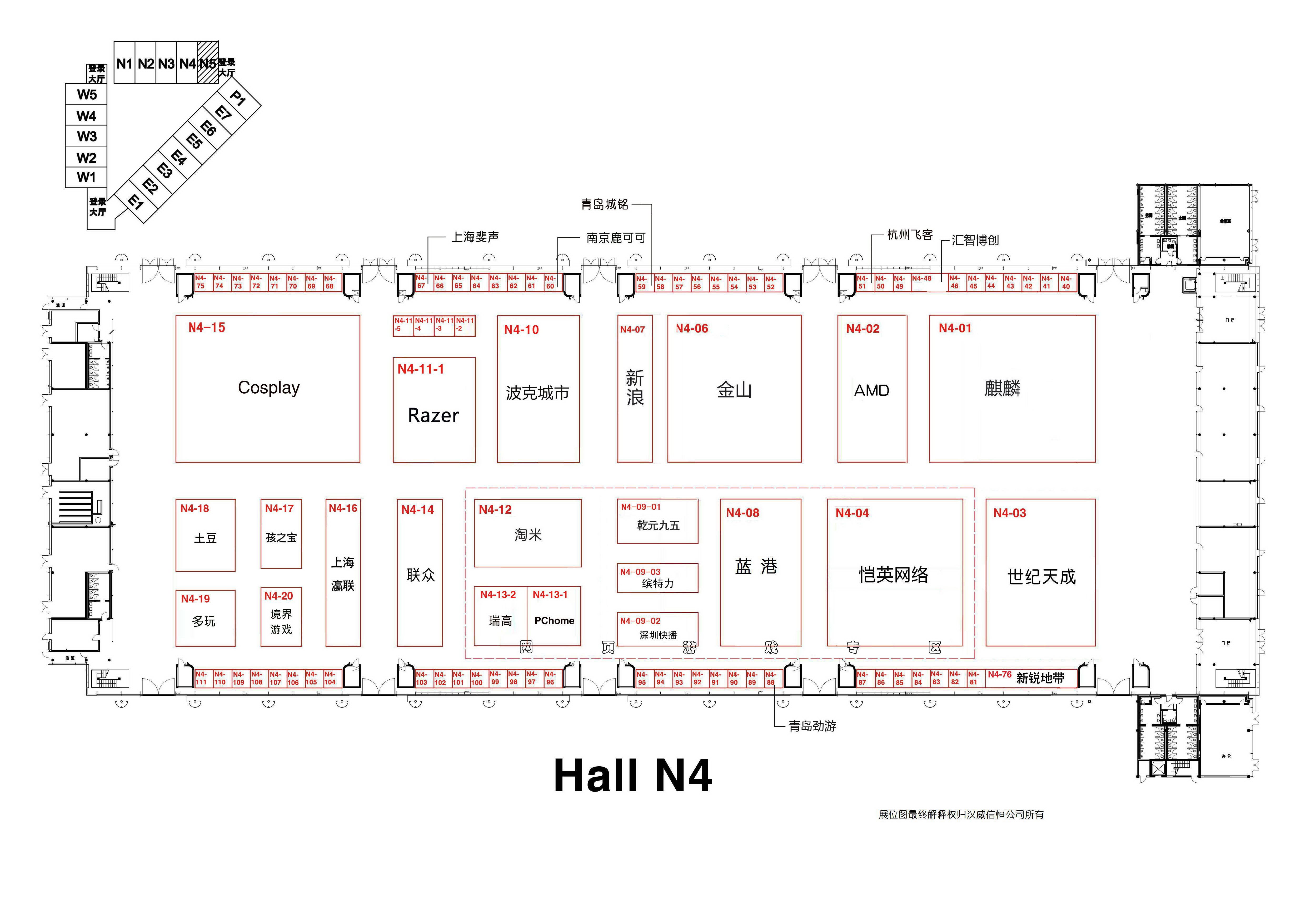【2012】Chinajoy展馆平面展示图