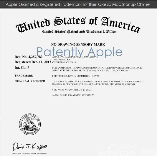 苹果Mac经典启动声获得注册商标_手机资讯