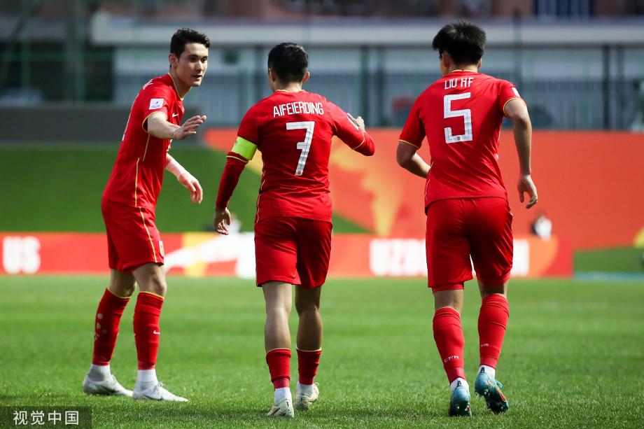 [图]U20亚洲杯-国青1-1吉尔吉斯斯坦小组第二晋级8强