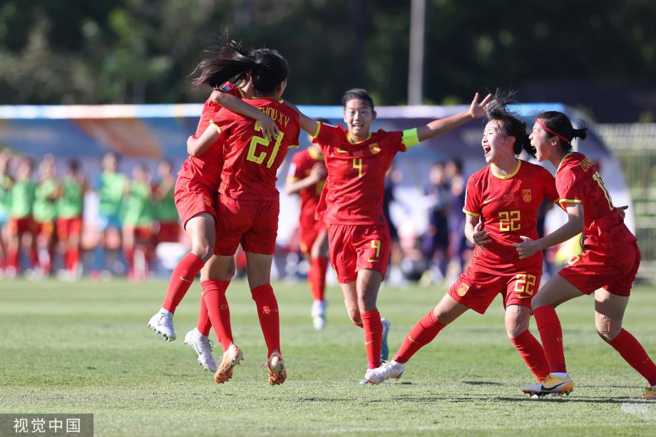 [图]U17女足亚洲杯：中国队3-0战胜澳大利亚队