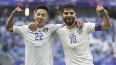 [图]乌兹别克斯坦2-1淘汰泰国晋级八强将战卡塔尔