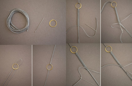 DIY编织金属质感的手链教程