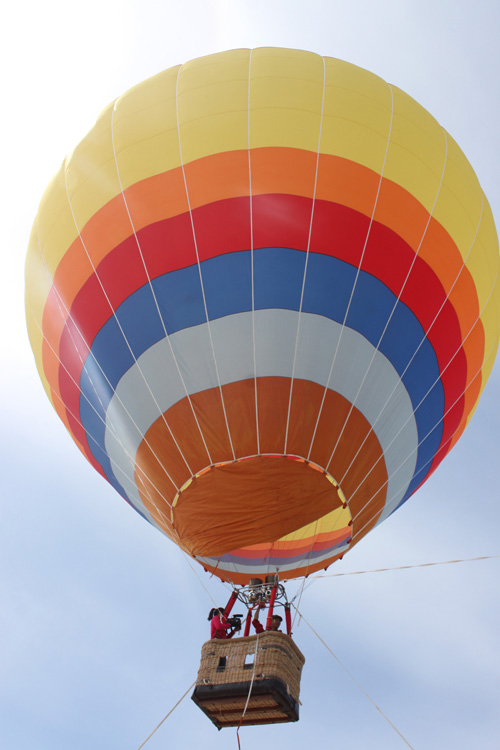 一八七团首个热气球试飞成功