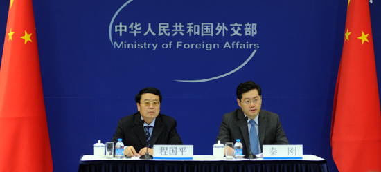 　　2014年5月15日，外交部举行中外媒体吹风会，外交部副部长程国平介绍了亚洲相互协作与信任措施会议（简称“亚信”）第四次峰会以及峰会期间一些国家元首对中国进行国事访问有关情况。