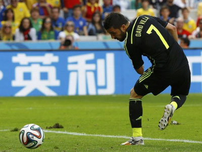 比利亚进球瞬间