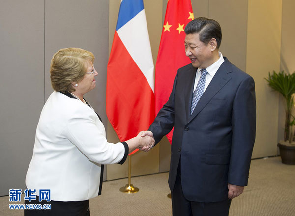 Presidentes de China y Chile se comprometen a impulsar la cooperación