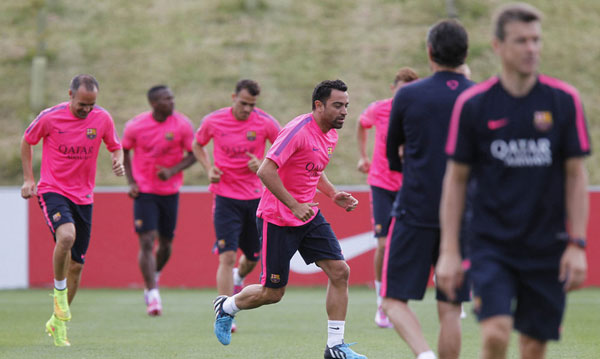 El Barcelona continuó con su programa de entrenamiento de pre-temporada en Inglaterra