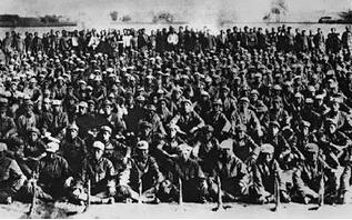 这是长征到达陕北的红军部队（资料照片）。新华社发