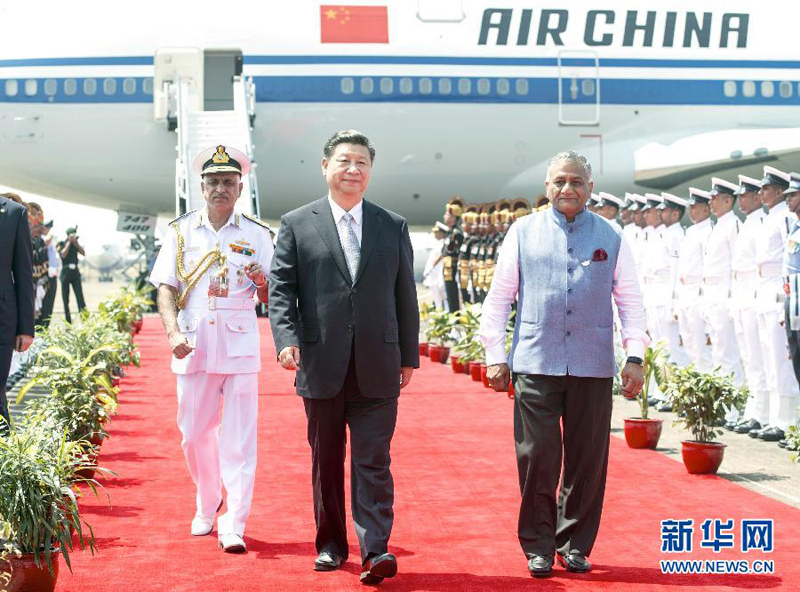 10月15日，国家主席习近平抵达印度果阿，应印度总理莫迪邀请，出席金砖国家领导人第八次会晤。