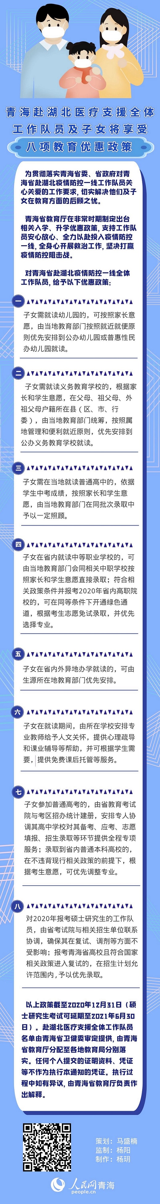 「医疗」青海赴湖北医疗支援全体工作队员及子女将享受八项教育优惠政策