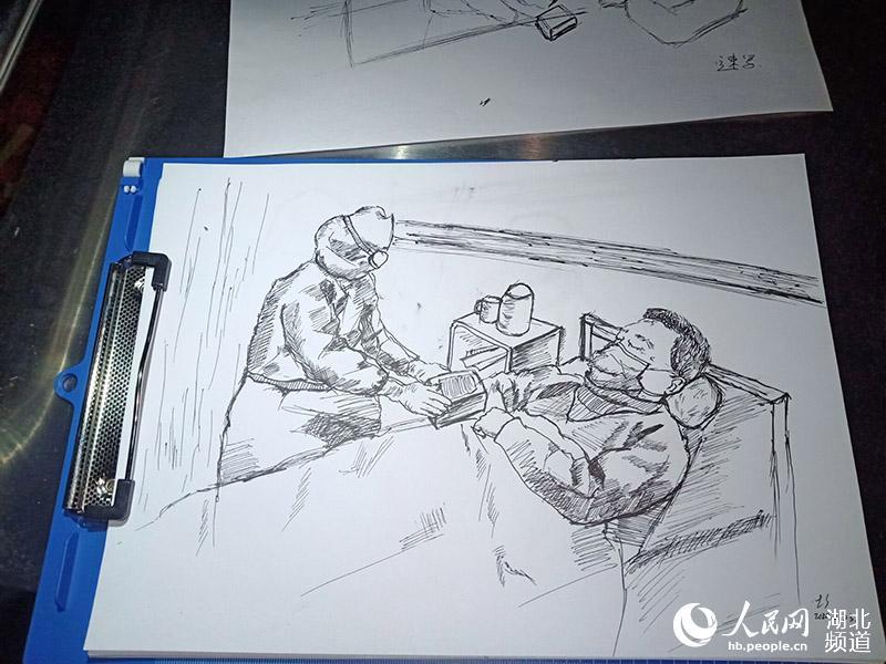 【高三学生】高三学生用素描记录方舱生活