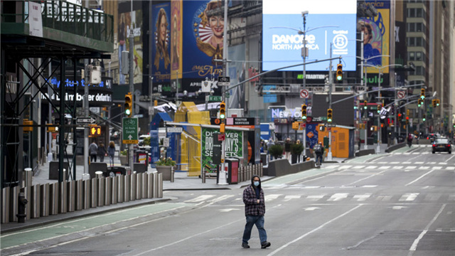 美国累计新冠肺炎确诊病例超110万例