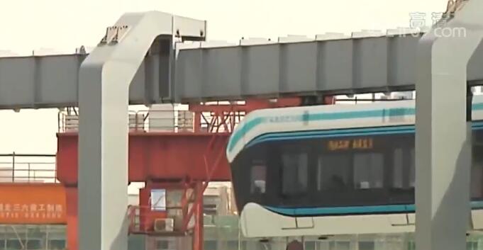 空轨国内首条“空轨”商业运营线在湖北恩施开工建设 预计明年5月挂车