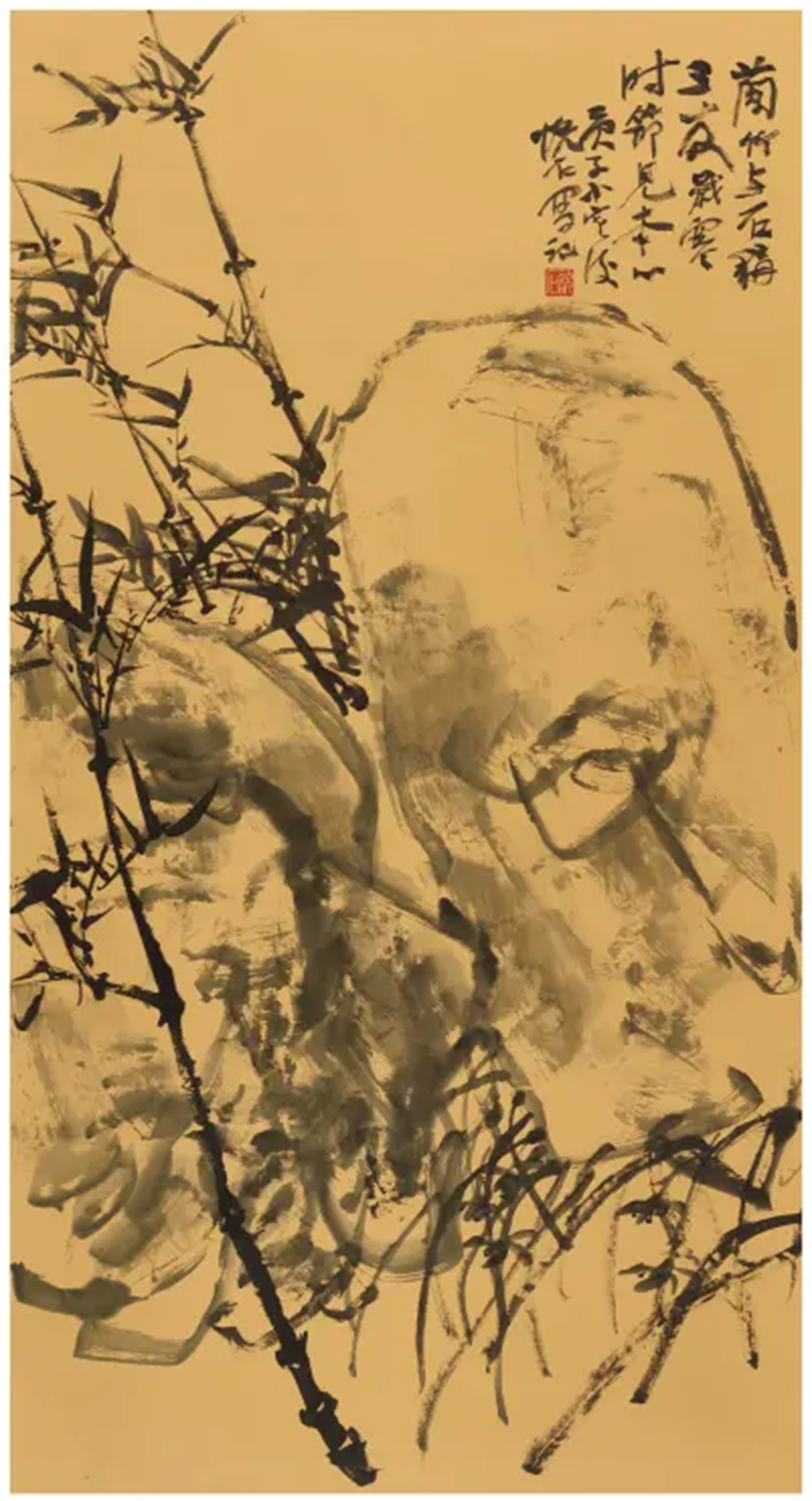 《三友岁寒》 180x96cm