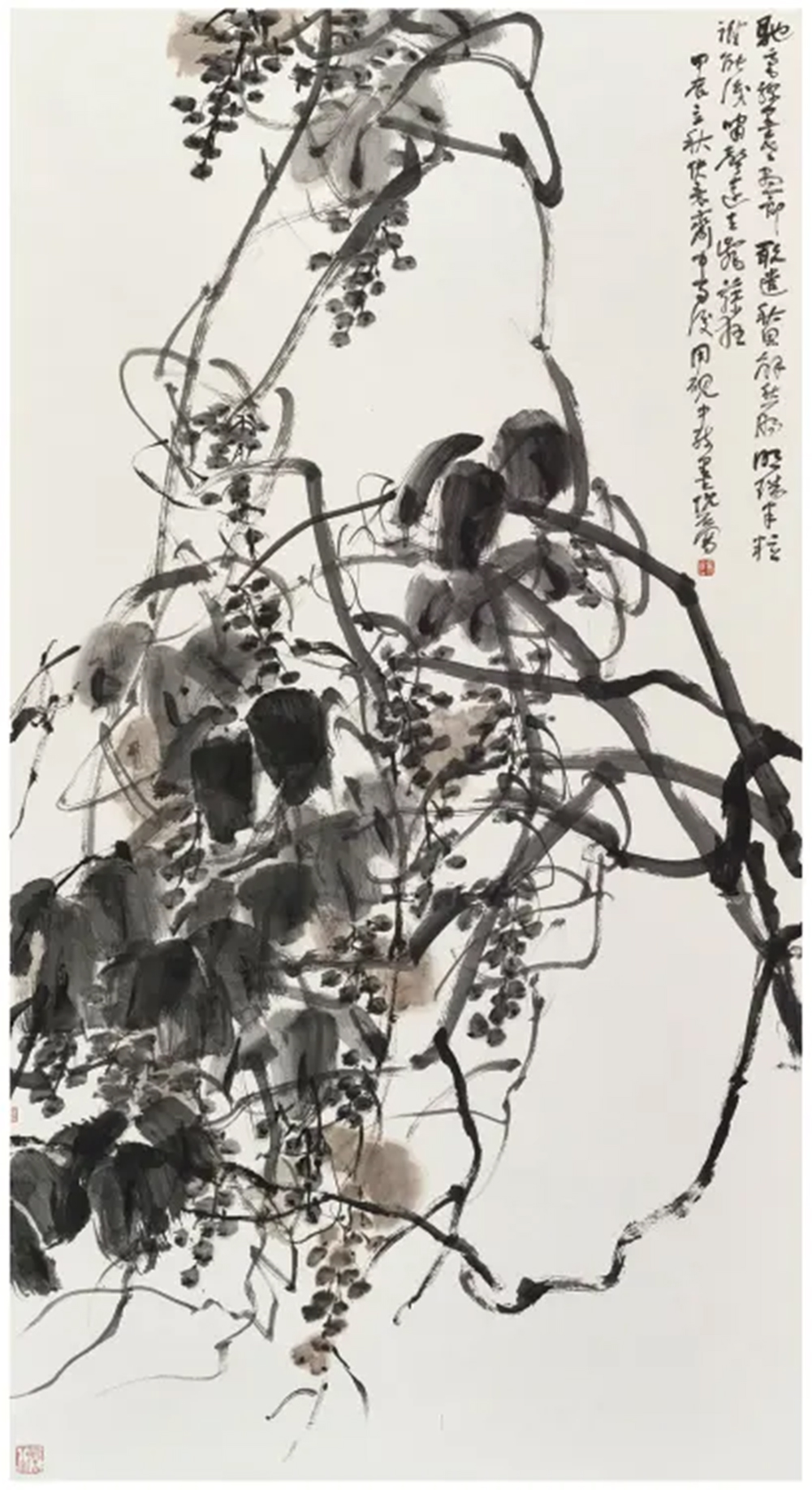 《墨葡萄》174x98cm