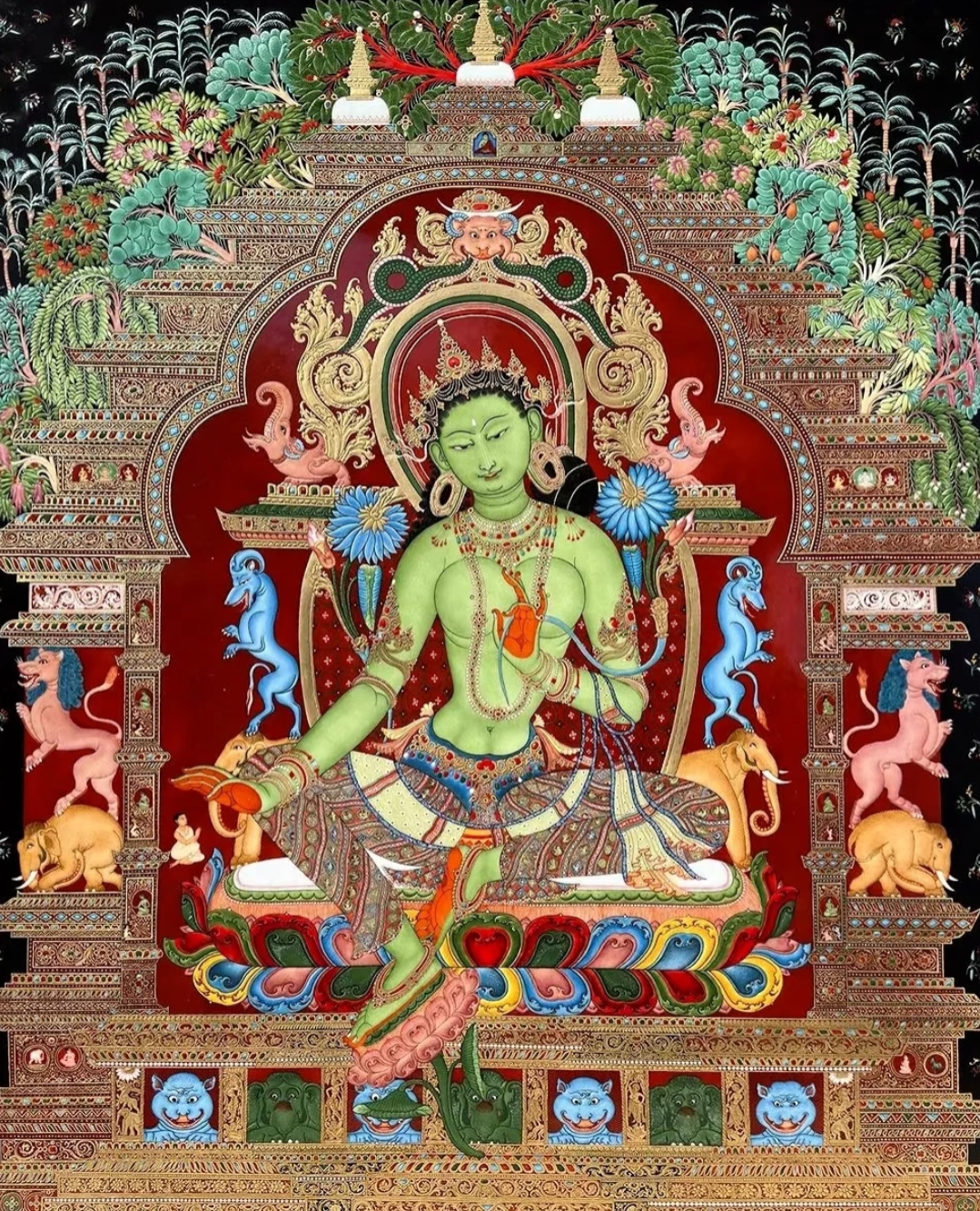 陶瓷《綠度母》