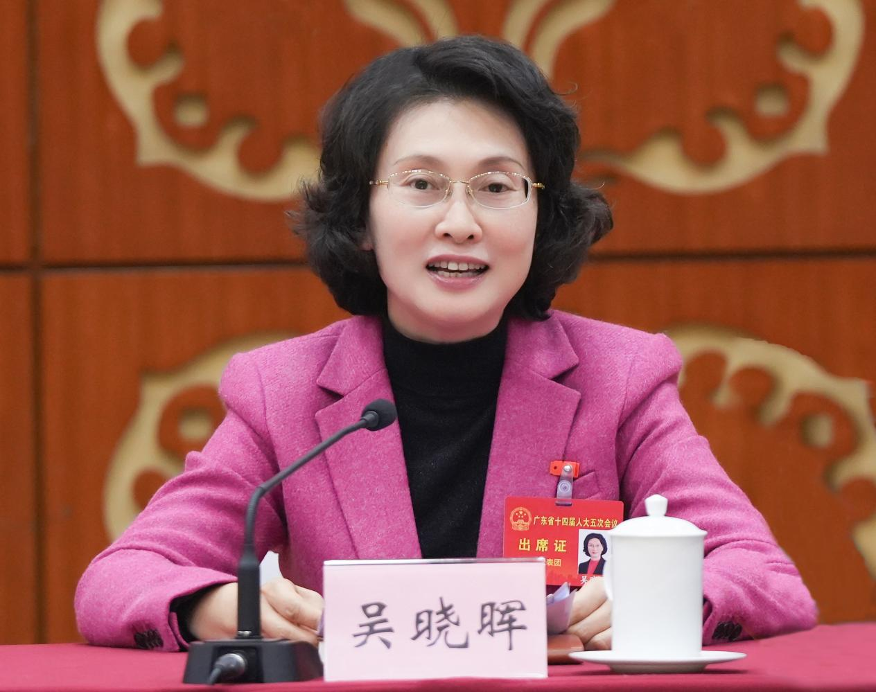 广东省人大代表、江门市市长吴晓晖。