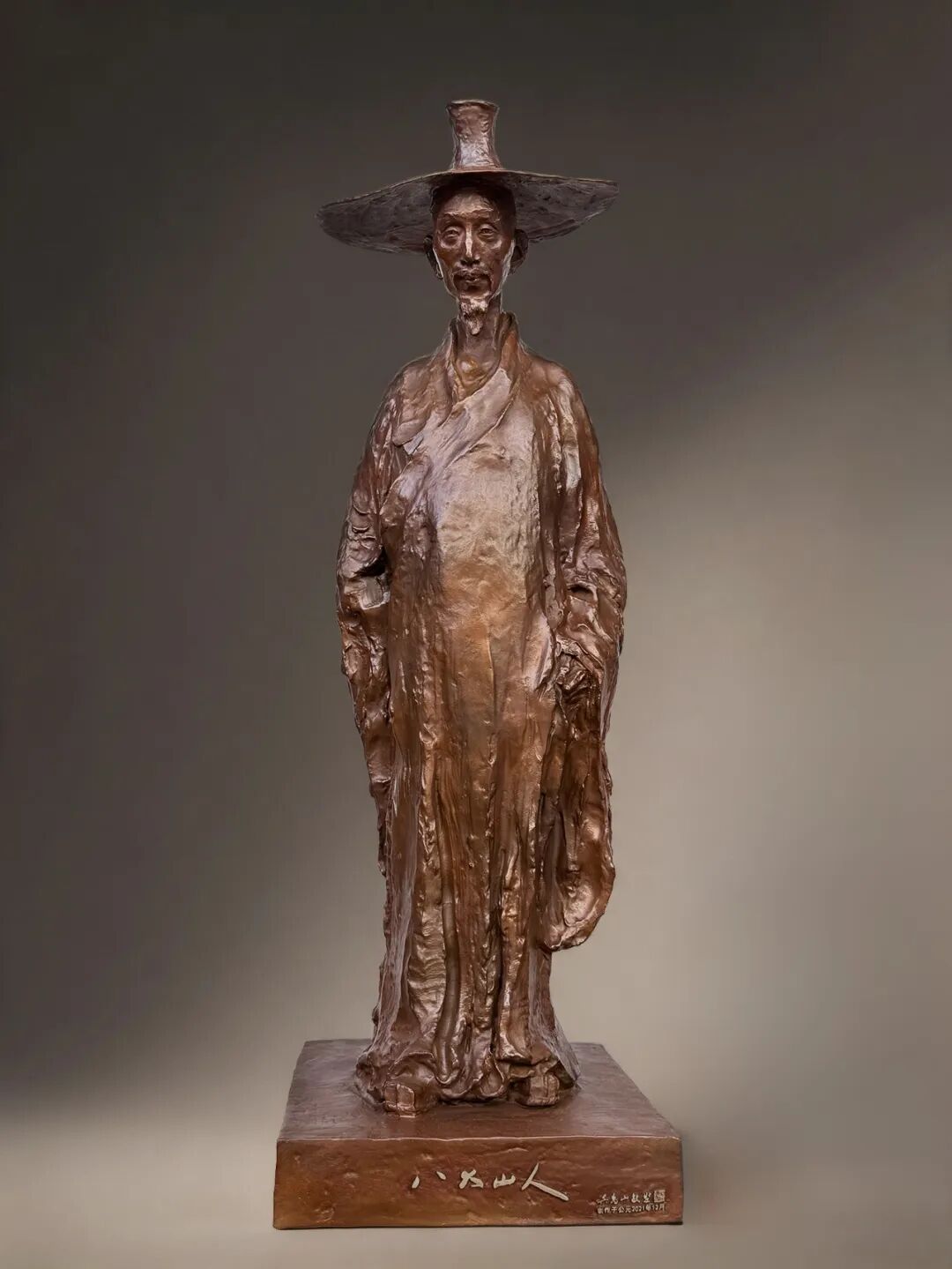 八大山人像 吴为山 雕塑 123×36×34cm 2021年 中国城市雕塑家协会藏