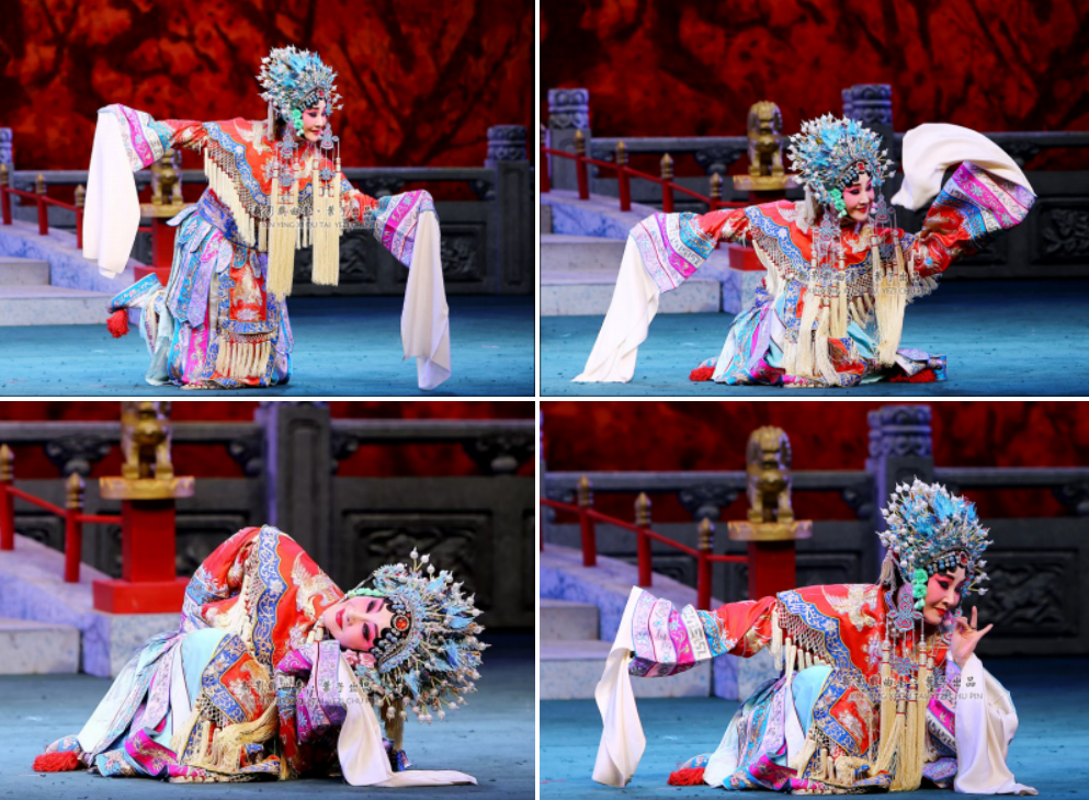 梅派大师姐、京剧名家魏海敏的“卧鱼”表演(图片来源:新影戏曲台 叶子摄)