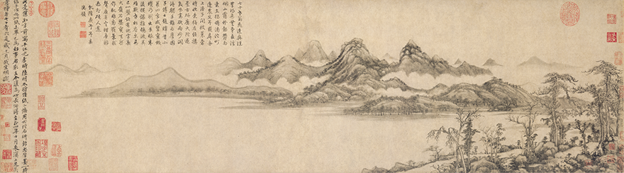 元 黄公望 《溪山雨意图》卷