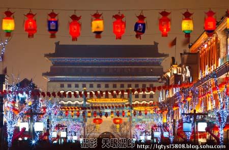 The 600-year-old Qianmen street was given a makeover and the Lantern Festival was its coming out party. The street was decorated with colorful lanterns and flowers for Sunday's festivities. 