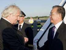Wen Jiabao en visite à Berlin
