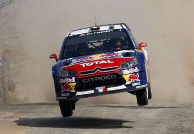 Sebastien Loeb of France and his co-driver Daniel Elena of Monaco drive their Citroen C4 WRC on the second day of the Turkey Rally during the FIA World Rally Championship near Istanbul, April 17, 2010. REUTERS/Osman Orsal