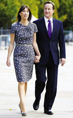 英保守党领袖夫妇"自曝"家事萨曼莎自卡梅伦2005年当选保守党领袖以来