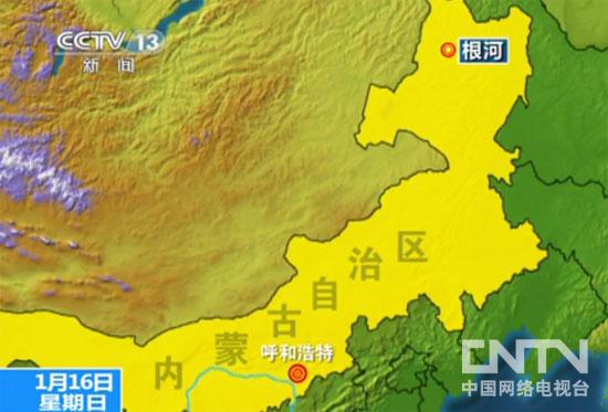 中国地图呼伦贝尔图片