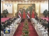 胡锦涛同哥斯达黎加总统举行会谈