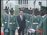 乔纳森总统举行仪式欢迎李克强对尼日利亚进行正式访问