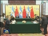习近平同阿根廷总统举行会谈 两国元首一致同意 推动中阿全面战略伙伴关系得到更大发展