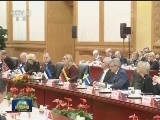张德江与北欧和波罗的海国家议长举行集体会谈