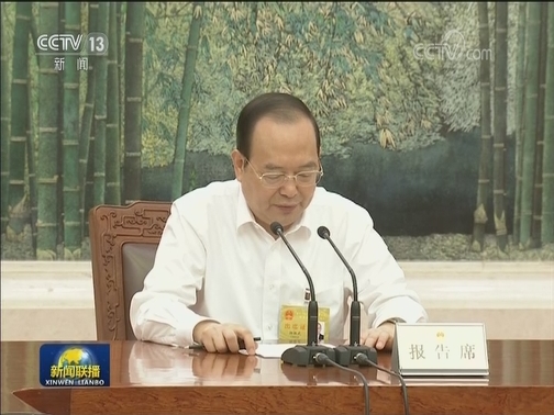 十三届全国人大常委会举行第十二次委员长会议