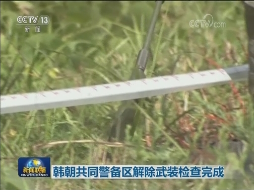 韩朝共同警备区解除武装检查完成