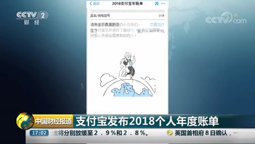 [中国财经报道]支付宝发布2018个人年度账单CCTV节目官网CCTV2央视网(cctv.com)