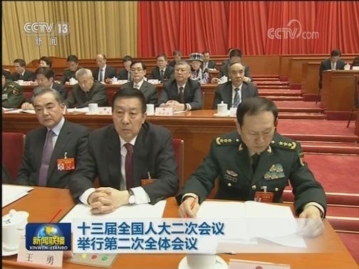 十三届全国人大二次会议举行第二次全体会议