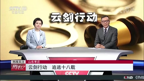 [热线12]山东枣庄:云剑行动 追逃十八载CCTV节目官网CCTV12央视网(cctv.com)